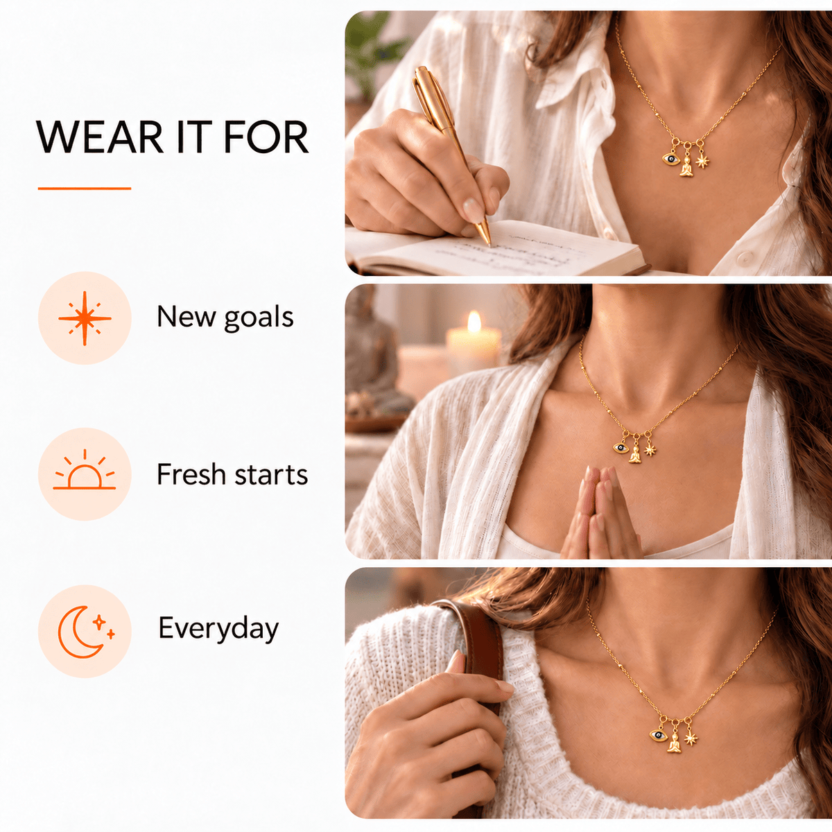 Manifestation Charm Set – Focus, Calm & Positive Energy