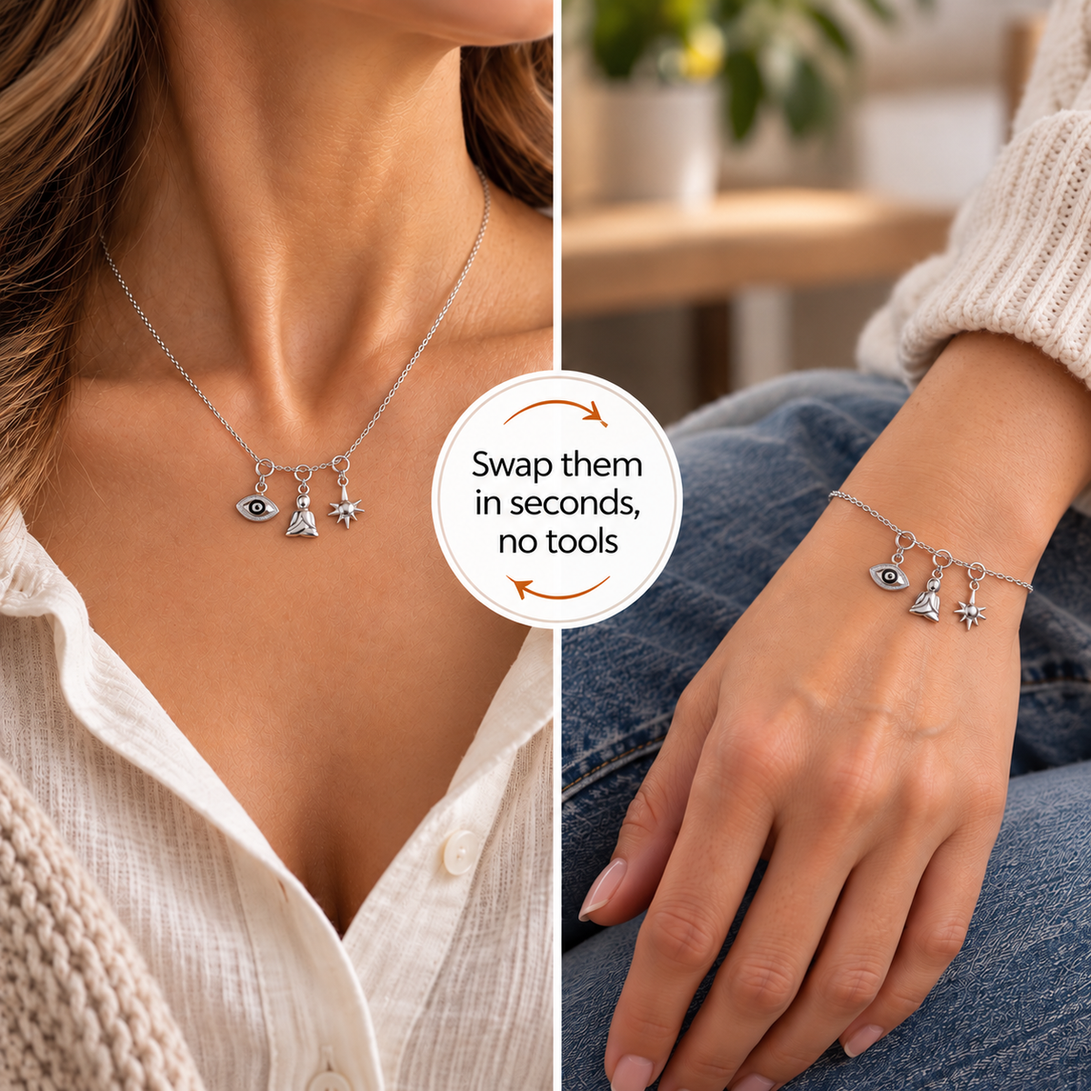 Manifestation Charm Set – Focus, Calm & Positive Energy