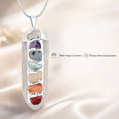 Chakra Crystal Point Pendant – Amplified Healing