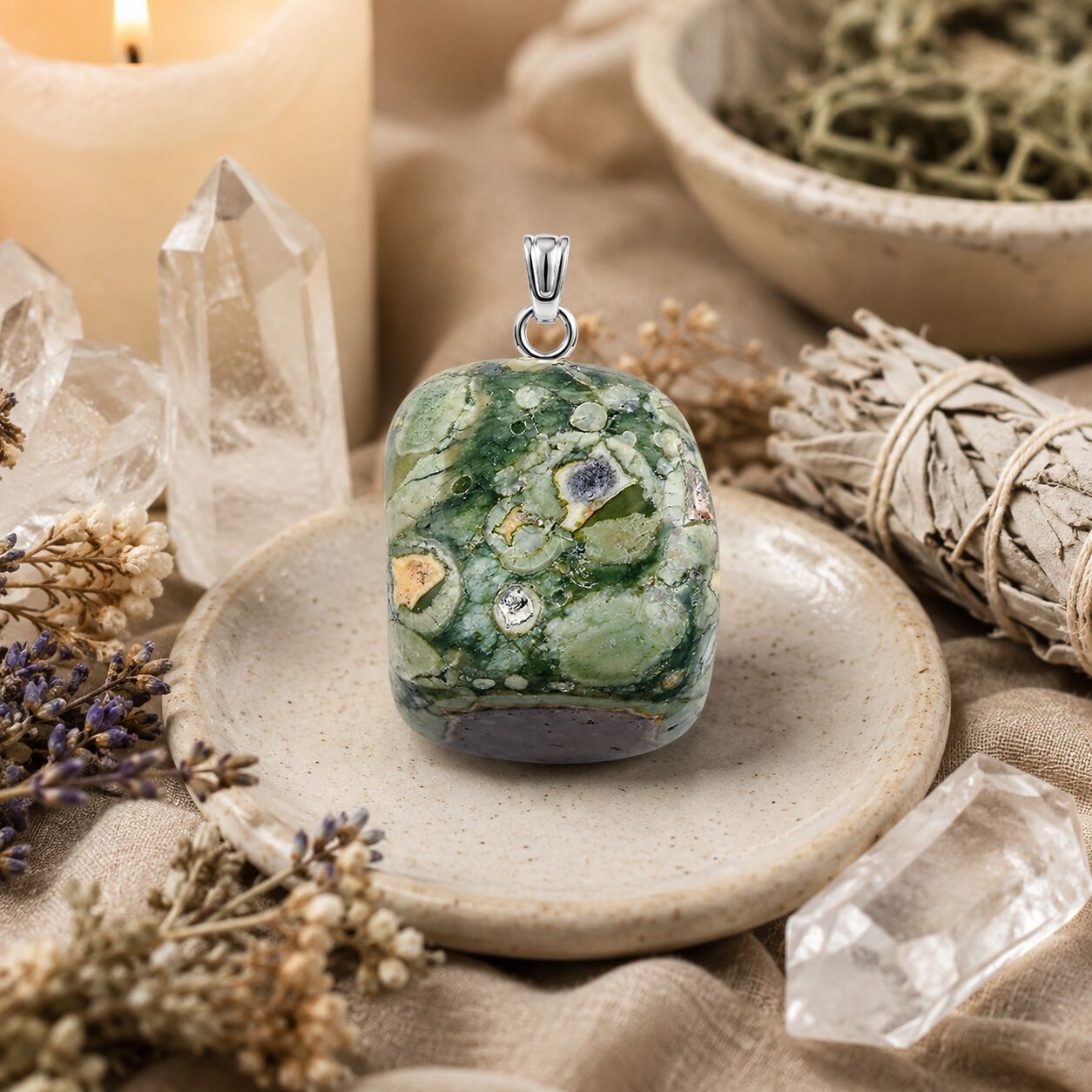 Green Jasper Pendant – Supreme Nurturer