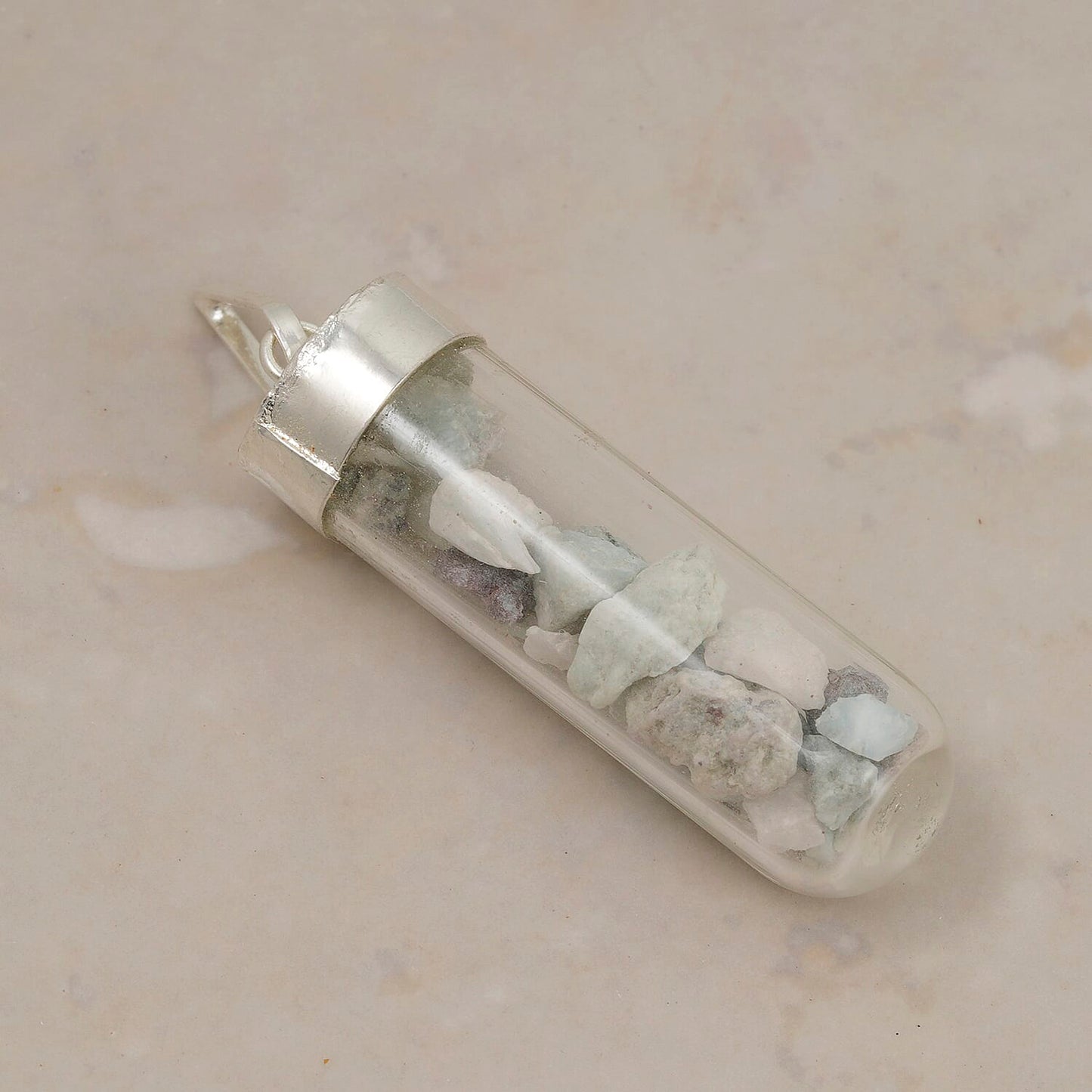 Crystal Chip Vial Pendant – Your Daily Amulet