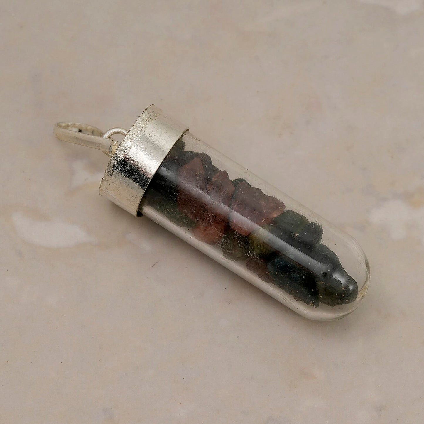 Crystal Chip Vial Pendant – Your Daily Amulet