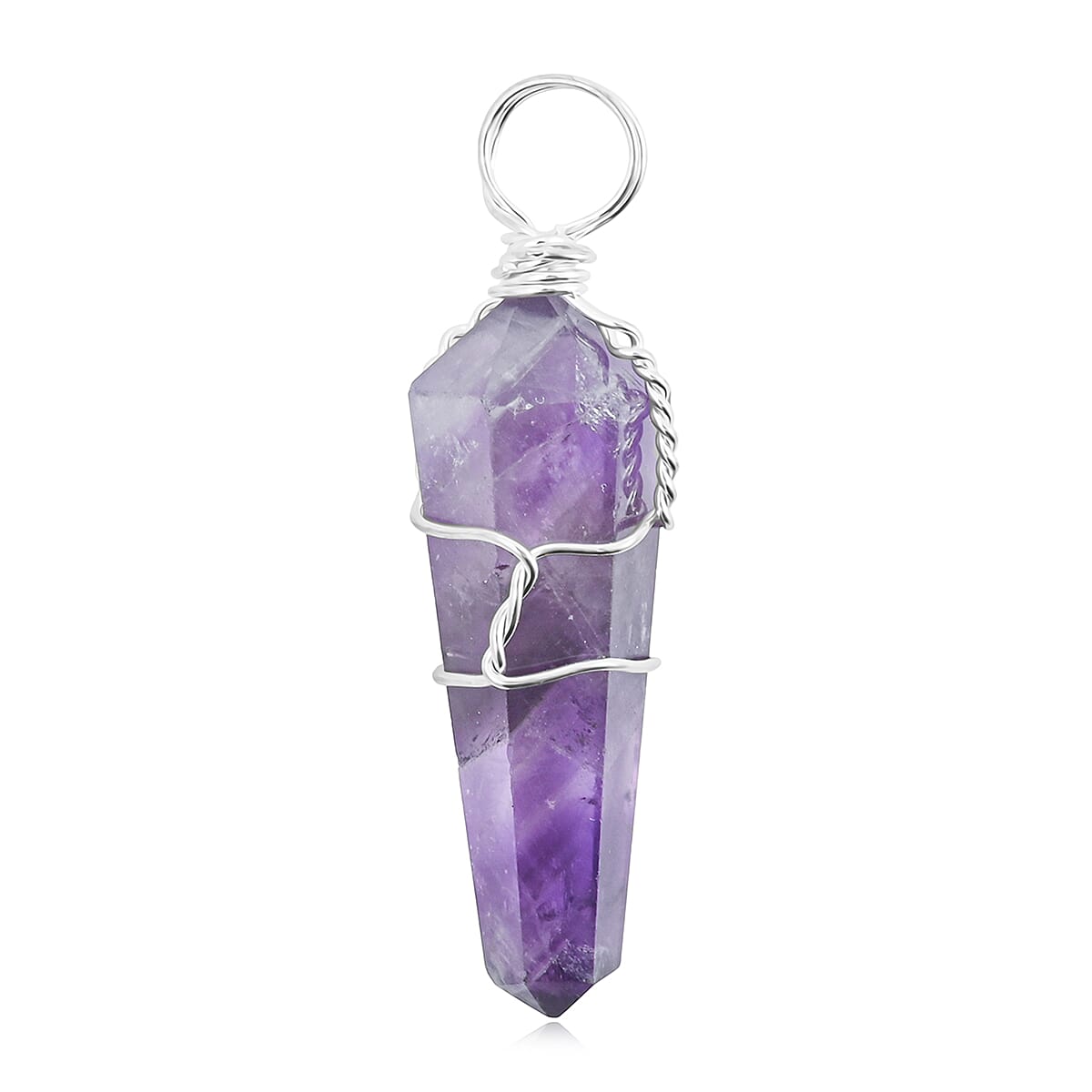 Crystal Point Pendant – Wire-Wrapped Amulet