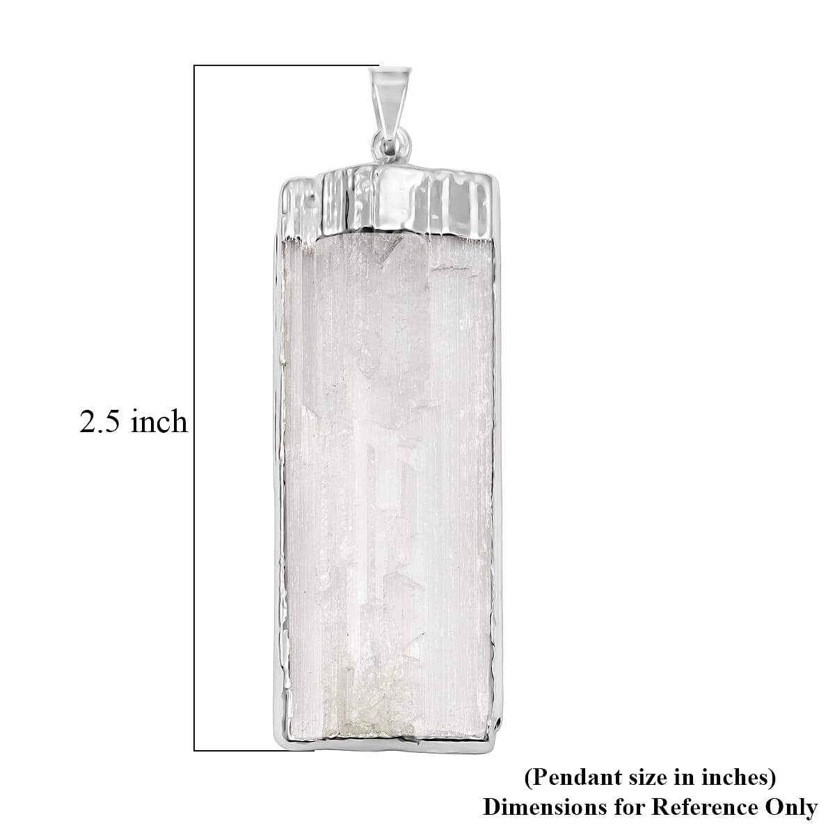 Selenite Crystal Pendant – Cleanse & Clarify