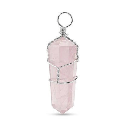 Crystal Point Pendant – Wire-Wrapped Amulet