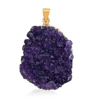 Raw Amethyst Druzy Pendant – Natural Sparkle