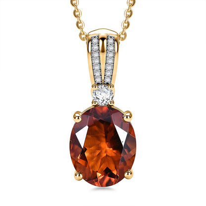 Gemstone and Moissanite Infinity Bloom Pendant