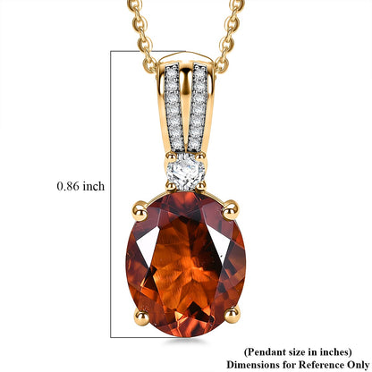 Gemstone and Moissanite Infinity Bloom Pendant
