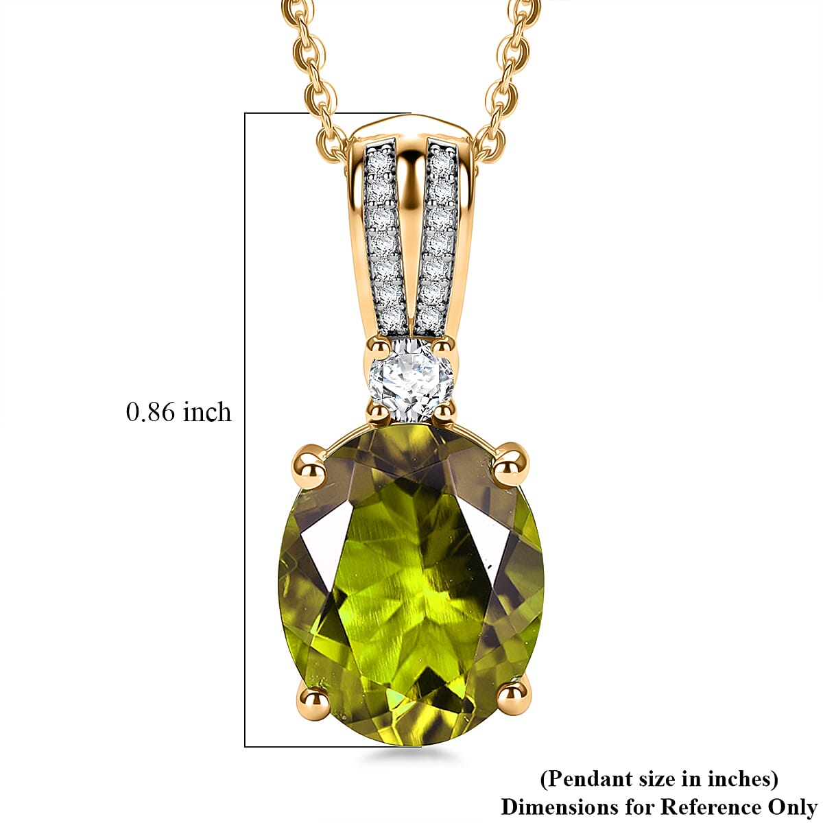 Gemstone and Moissanite Infinity Bloom Pendant