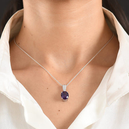 Gemstone and Moissanite Infinity Bloom Pendant