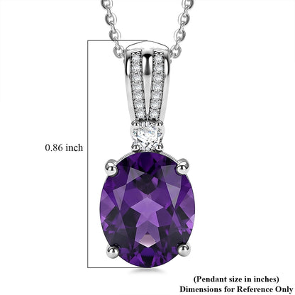 Gemstone and Moissanite Infinity Bloom Pendant