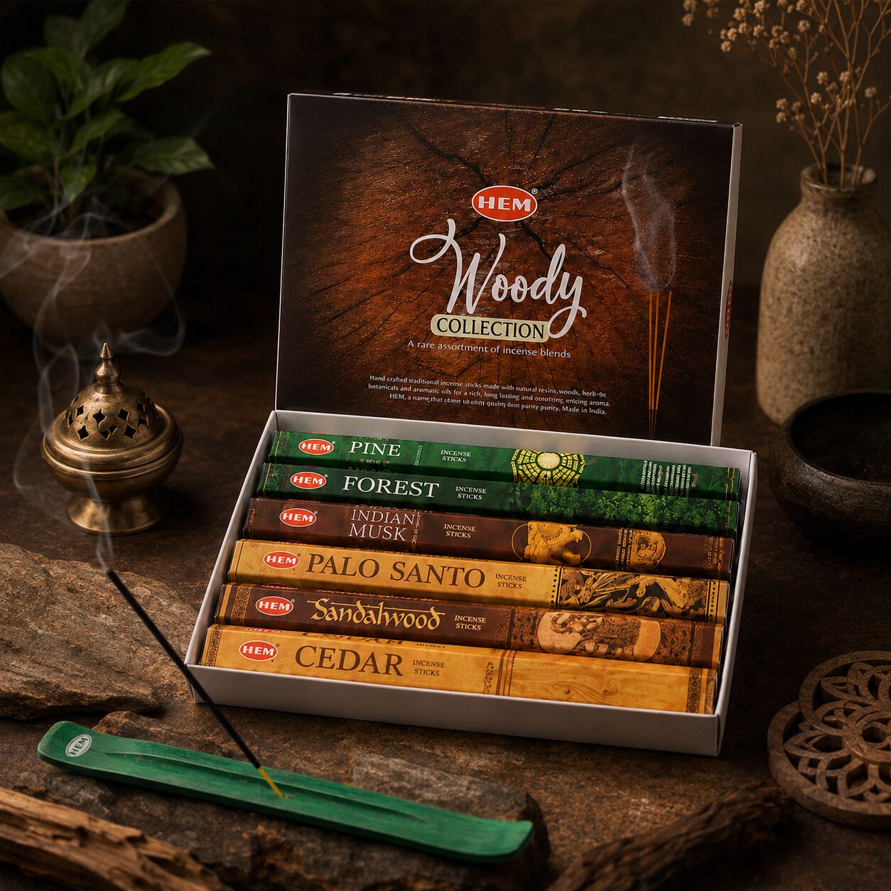 Woody Incense Gift Pack – 120 Sticks