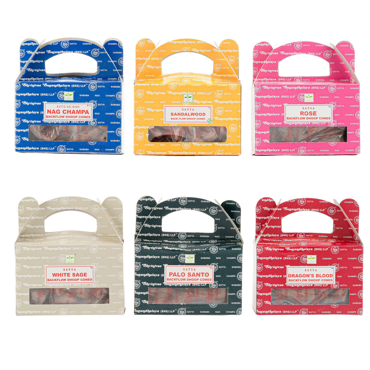 Assorted Backflow Incense Cones – 144 Cones