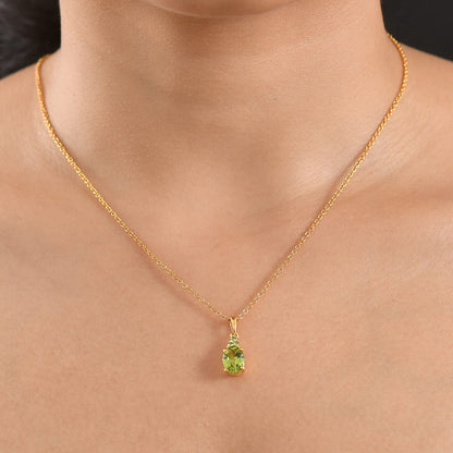 Peridot and Tsavorite Garnet Pendant