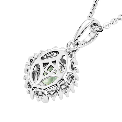 Alexandrite and Diamond Pendant Necklace
