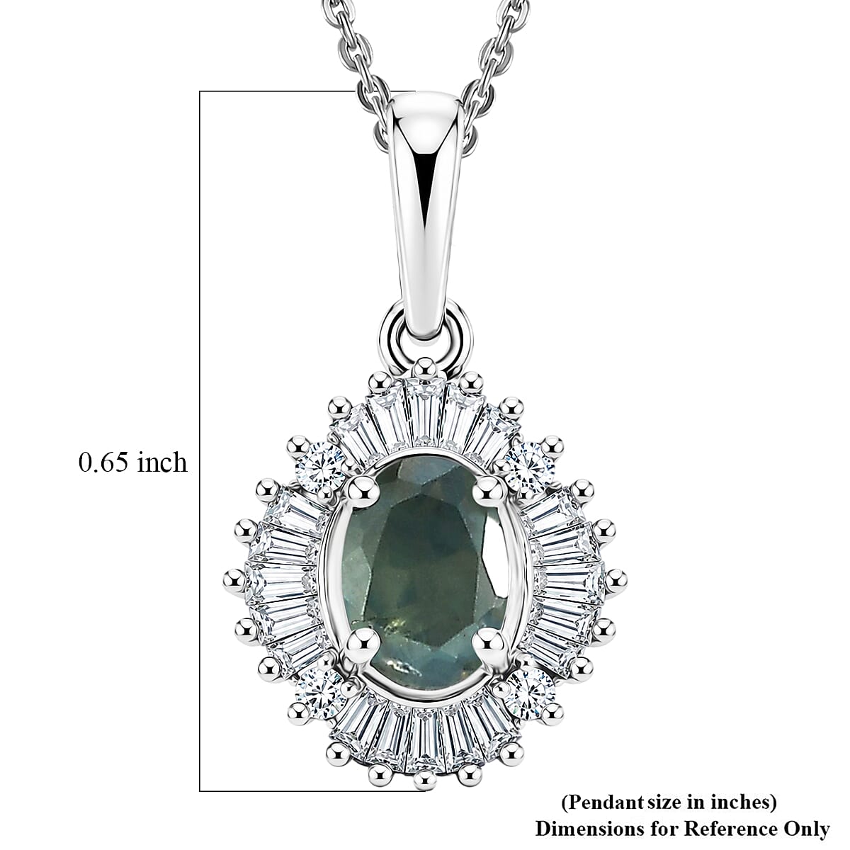 Alexandrite and Diamond Pendant Necklace