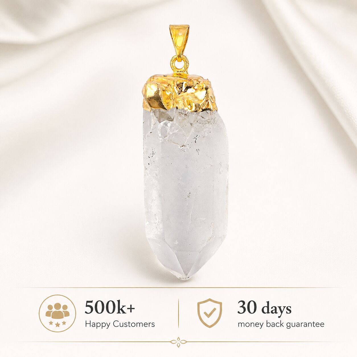 Clear Quartz Point Pendant – Master Healer