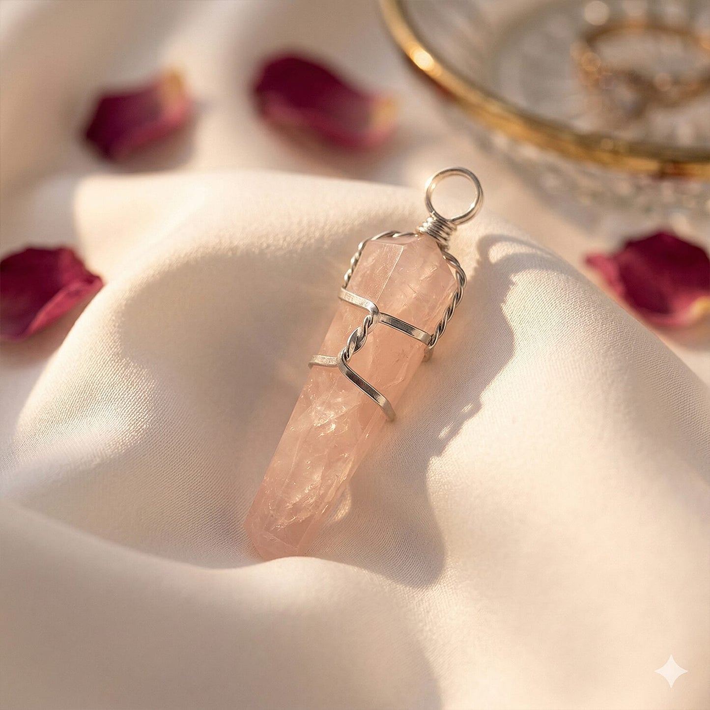 Statement Wire-Wrapped Crystal Point Pendant