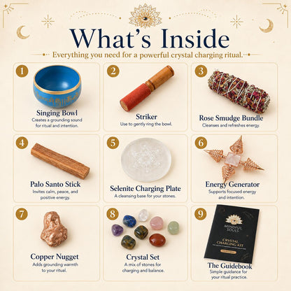 Crystal Charging Kit with Selenite & Sage