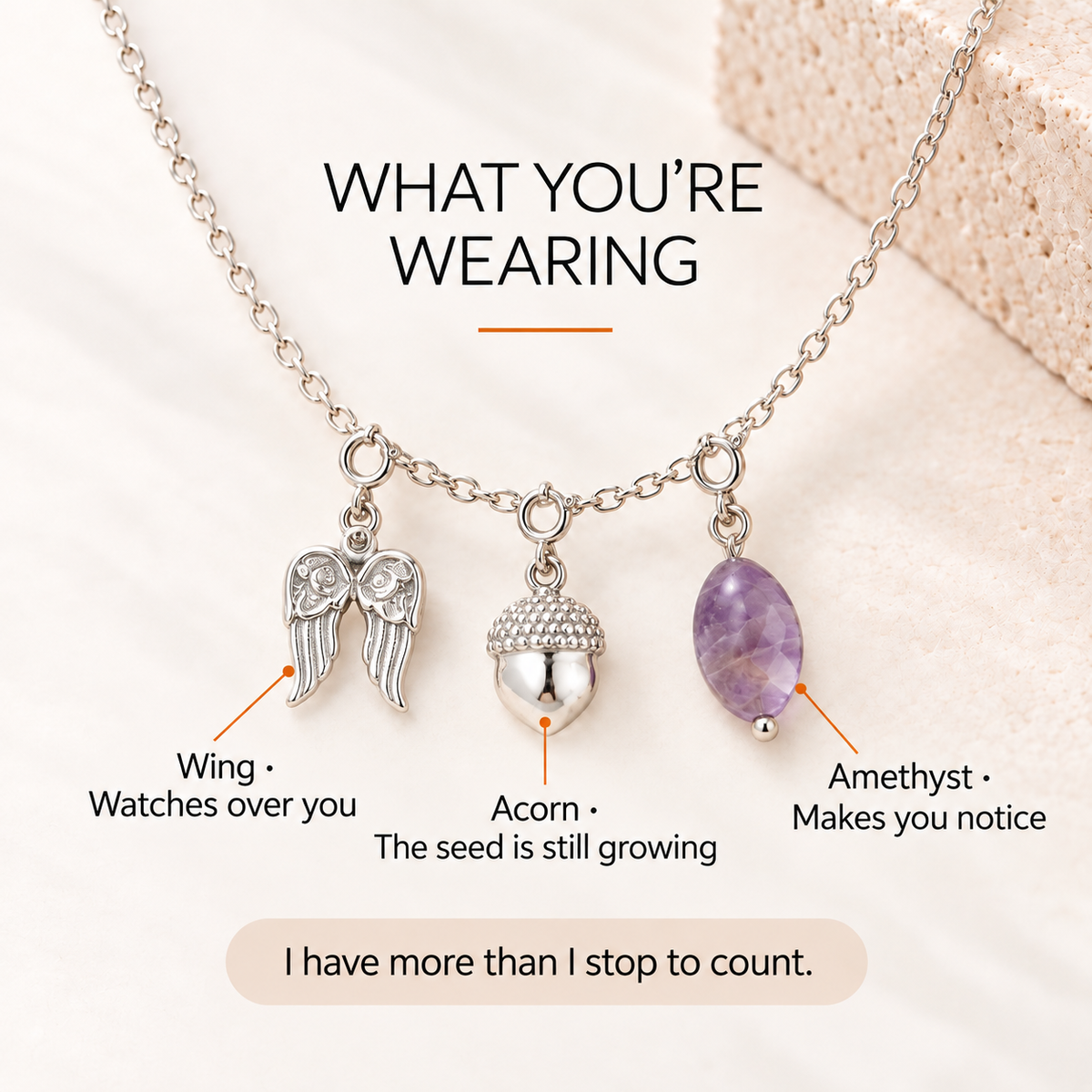 Gratitude Charm Set – Notice the Good & Worry Less