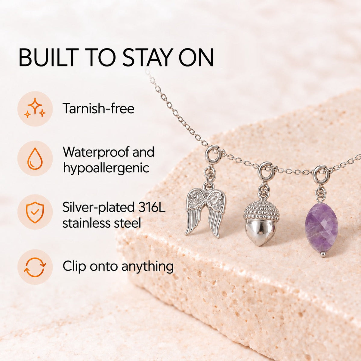 Gratitude Charm Set – Notice the Good & Worry Less