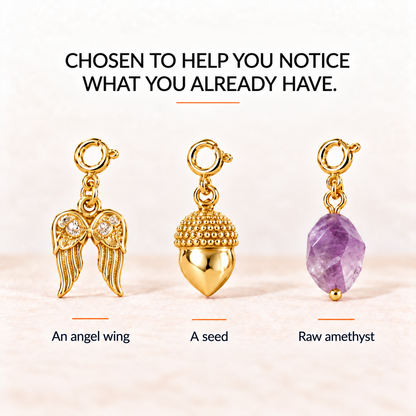 Gratitude Charm Set – Notice the Good & Worry Less