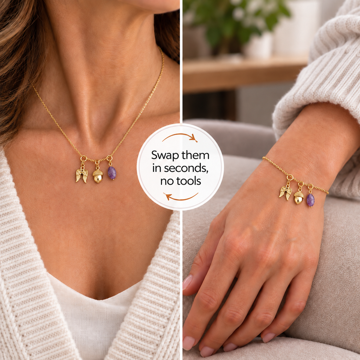 Gratitude Charm Set – Notice the Good & Worry Less