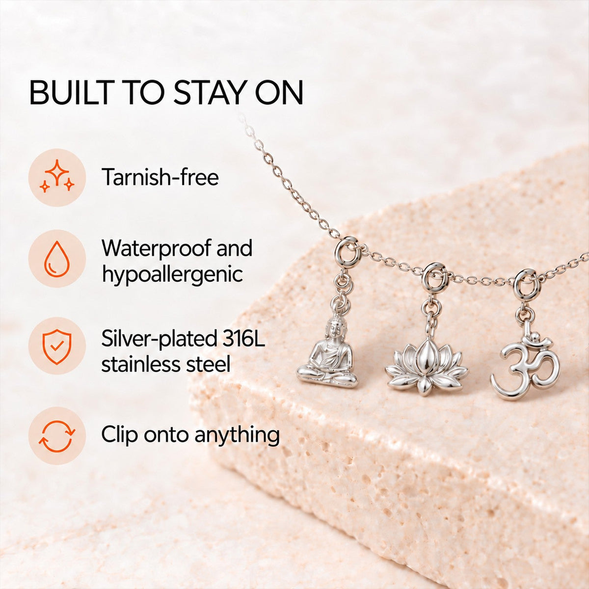 Inner Peace Charm Set – Keep Calm Through Daily Chaos