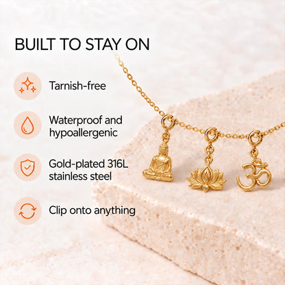 Inner Peace Charm Set – Keep Calm Through Daily Chaos