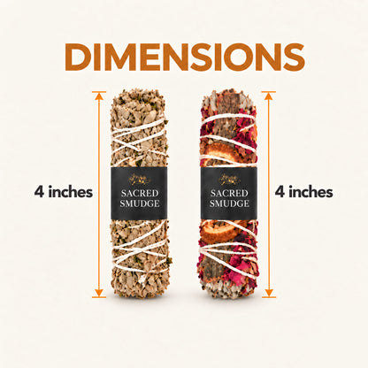 Natural Sage Bundles Set – Botanical Smudge Sticks Pack