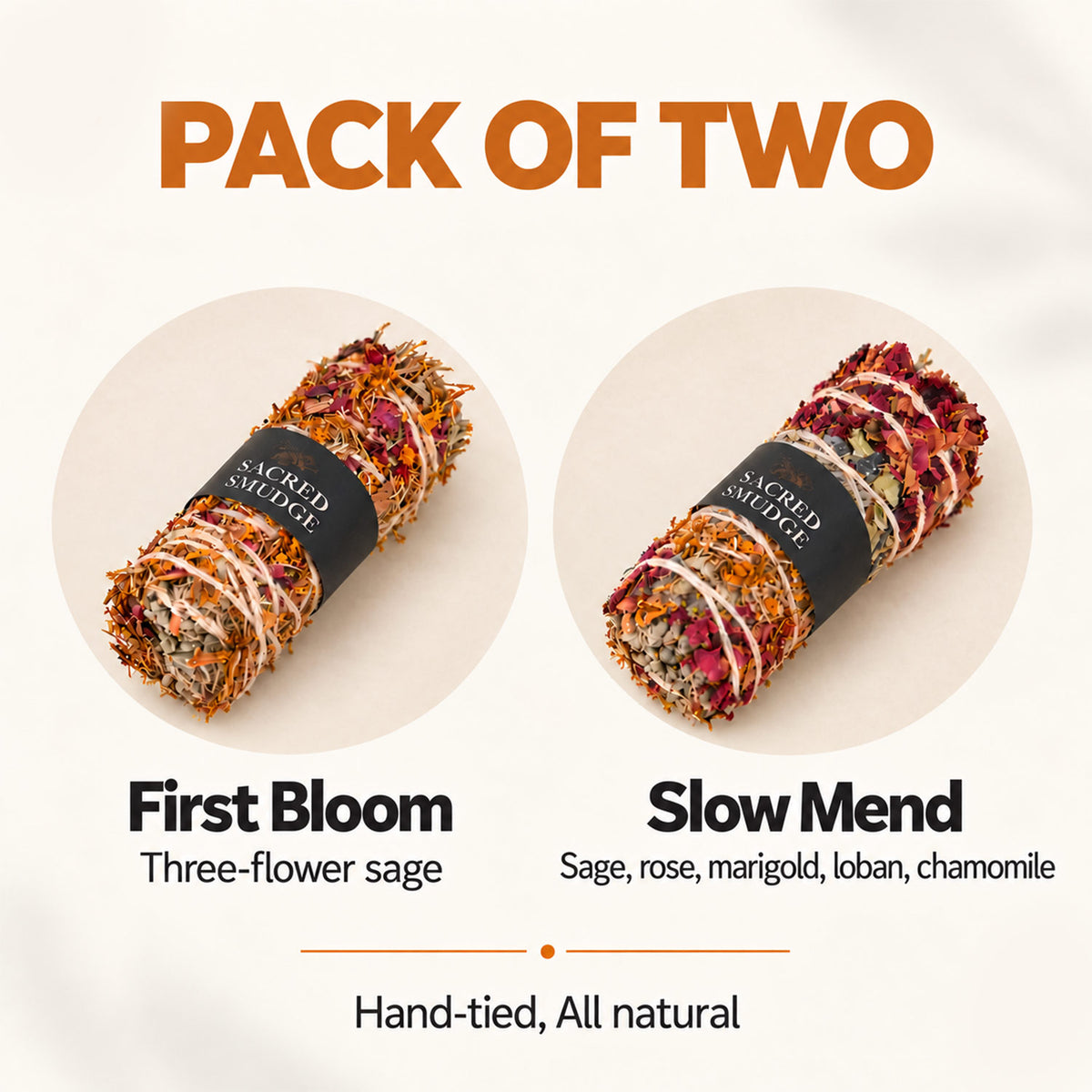 Natural Sage Bundles Set – Botanical Smudge Sticks Pack