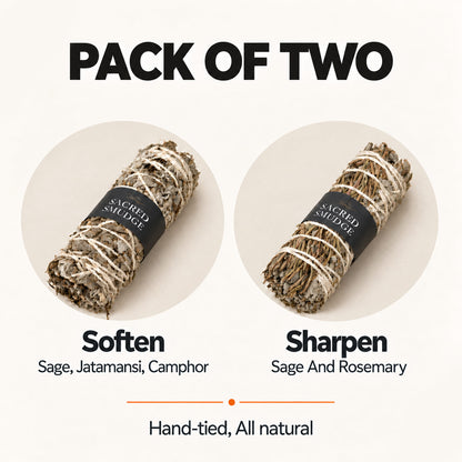 Natural Sage Bundles Set – Botanical Smudge Sticks Pack