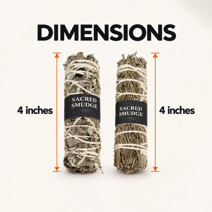 Natural Sage Bundles Set – Botanical Smudge Sticks Pack