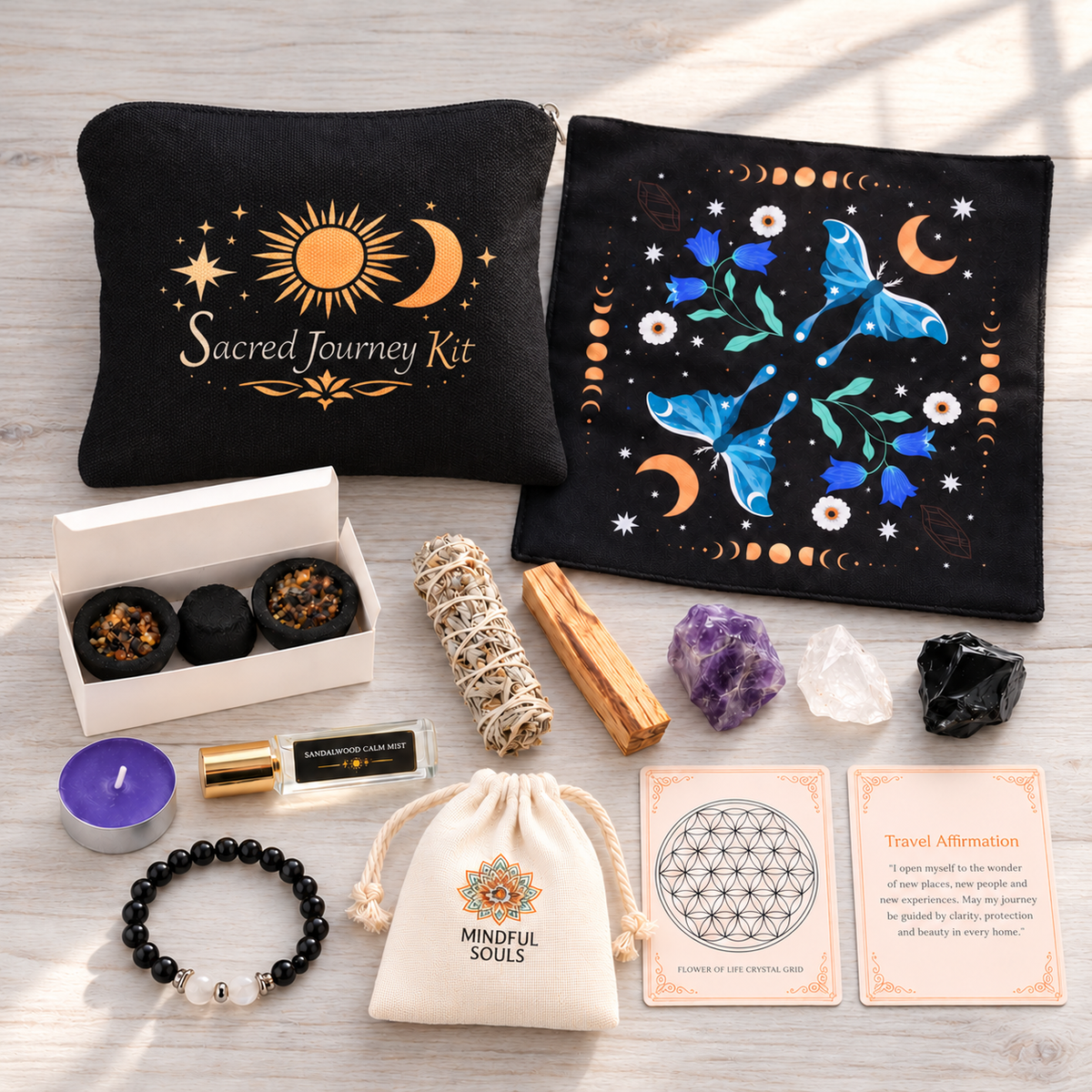Travel Ritual Kit – 14 Pocket - Sized Ritual Tools