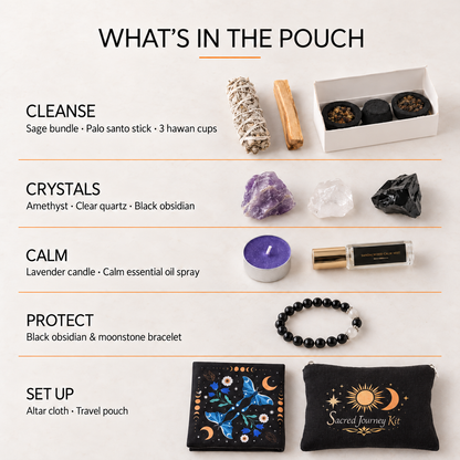 Travel Ritual Kit – 14 Pocket - Sized Ritual Tools