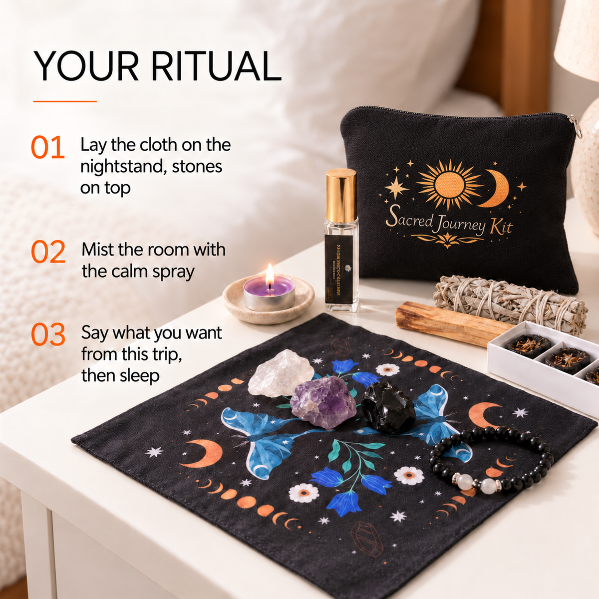 Travel Ritual Kit – 14 Pocket - Sized Ritual Tools
