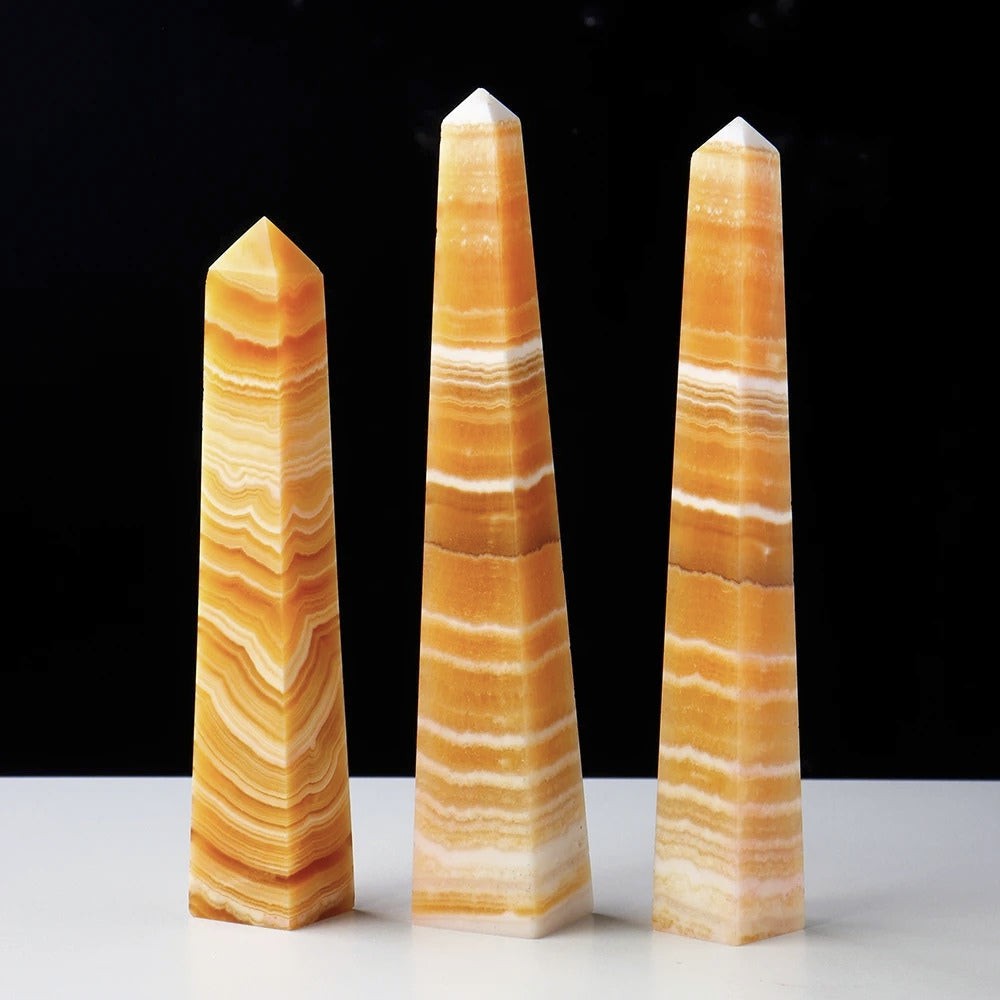 Yellow Calcite Big Energy Obelisk