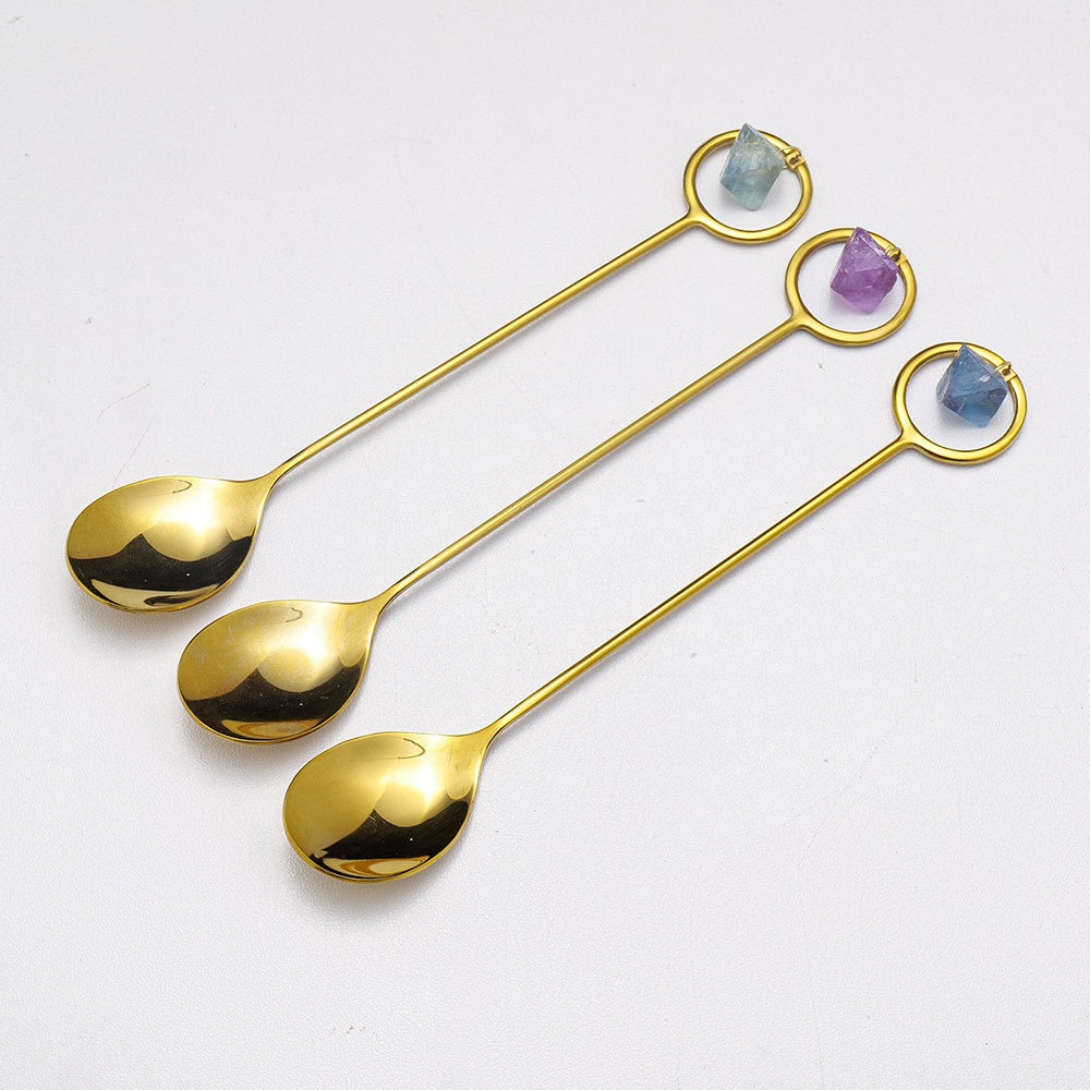 Small Natural Crystal Spoon