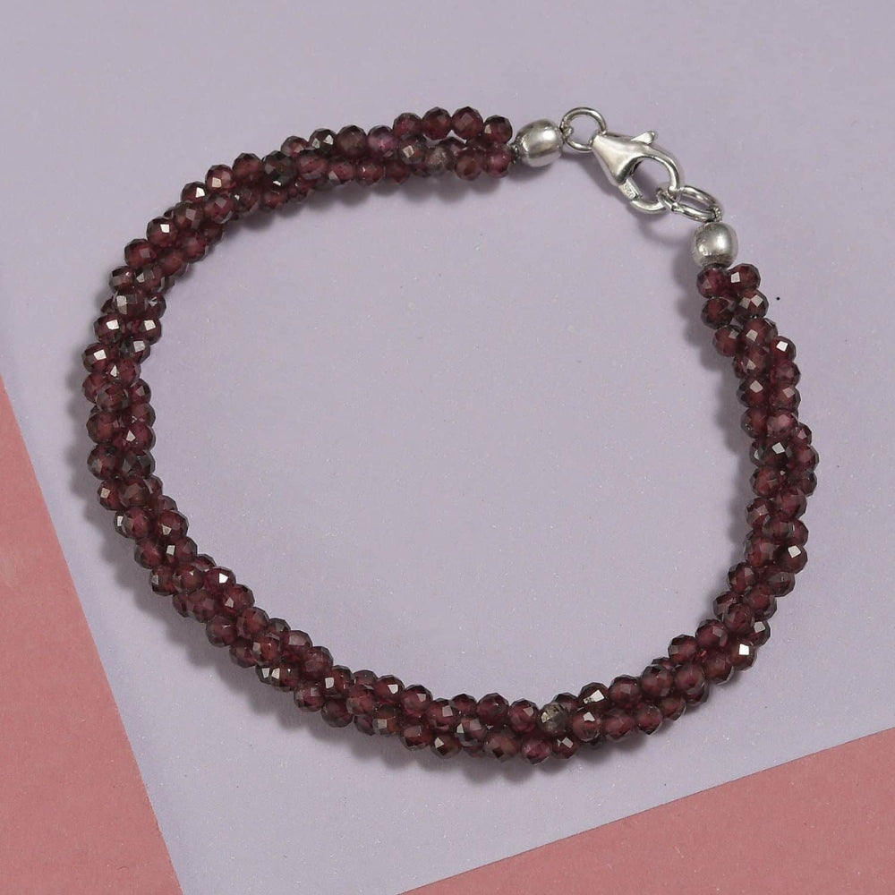 Orissa Rhodolite Garnet Beaded Bracelet