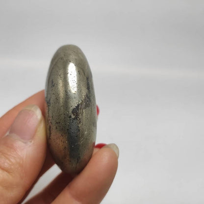 Polished Pyrite Palm Stone