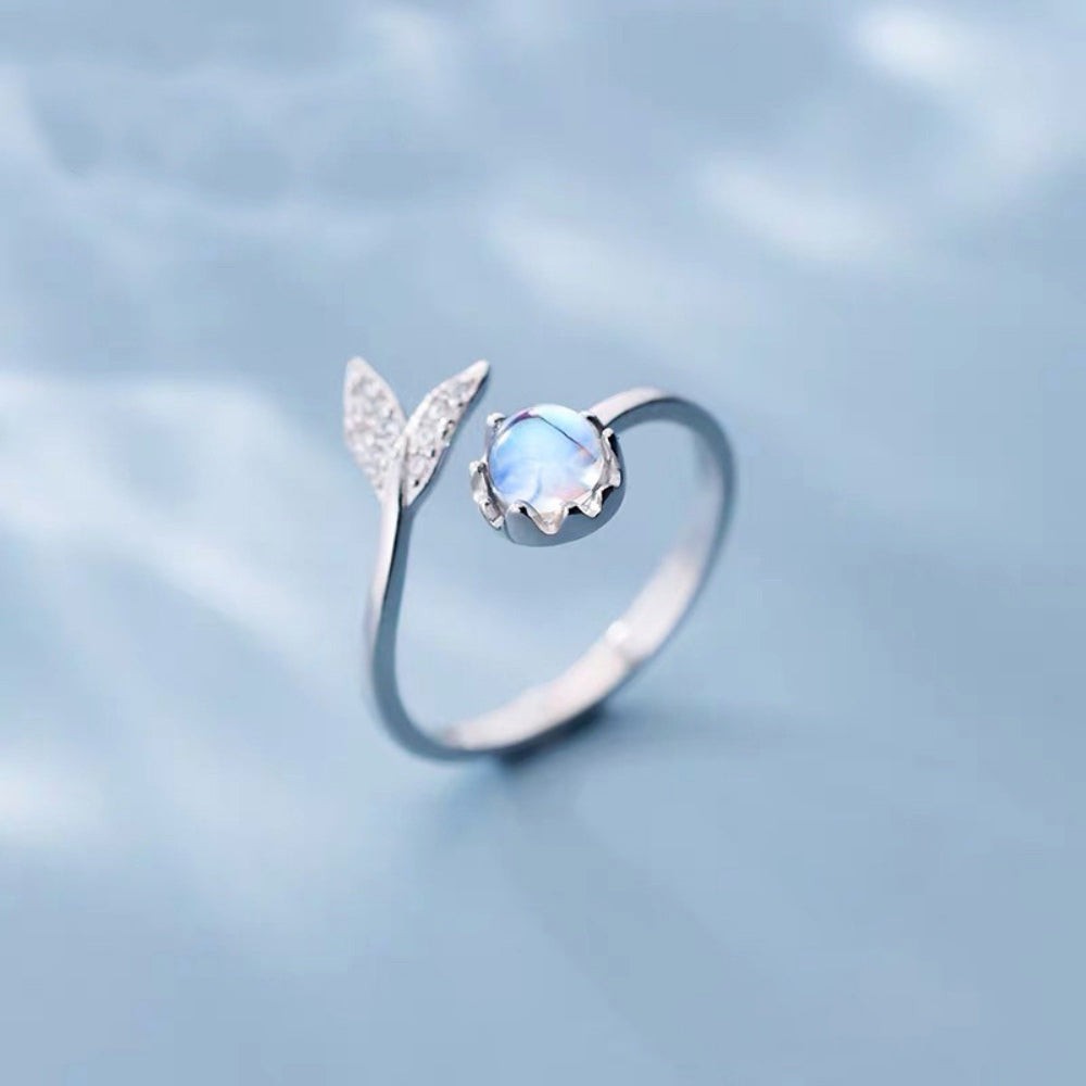 Mermaid Fairytale Moonstone Ring