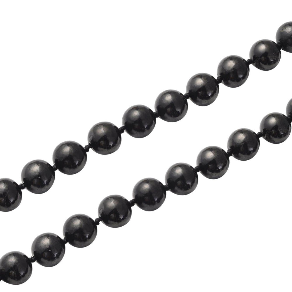 Shungite Stone Beaded Necklace