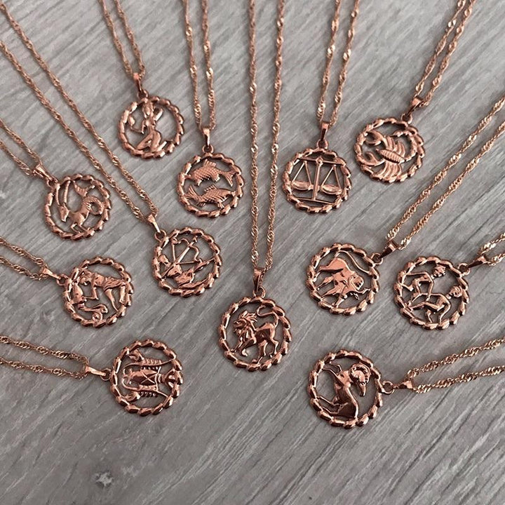 Bohemian Zodiac Sign Necklace