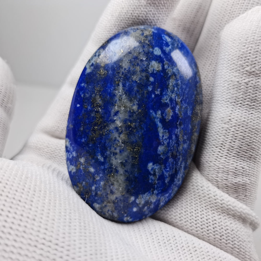 Natural Lapis Lazuli Crystal Palm Stone