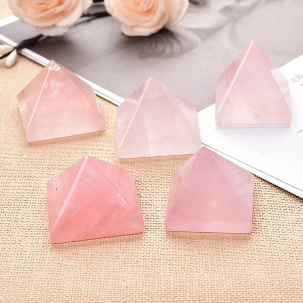 Rose Quartz Love Energy Pyramid