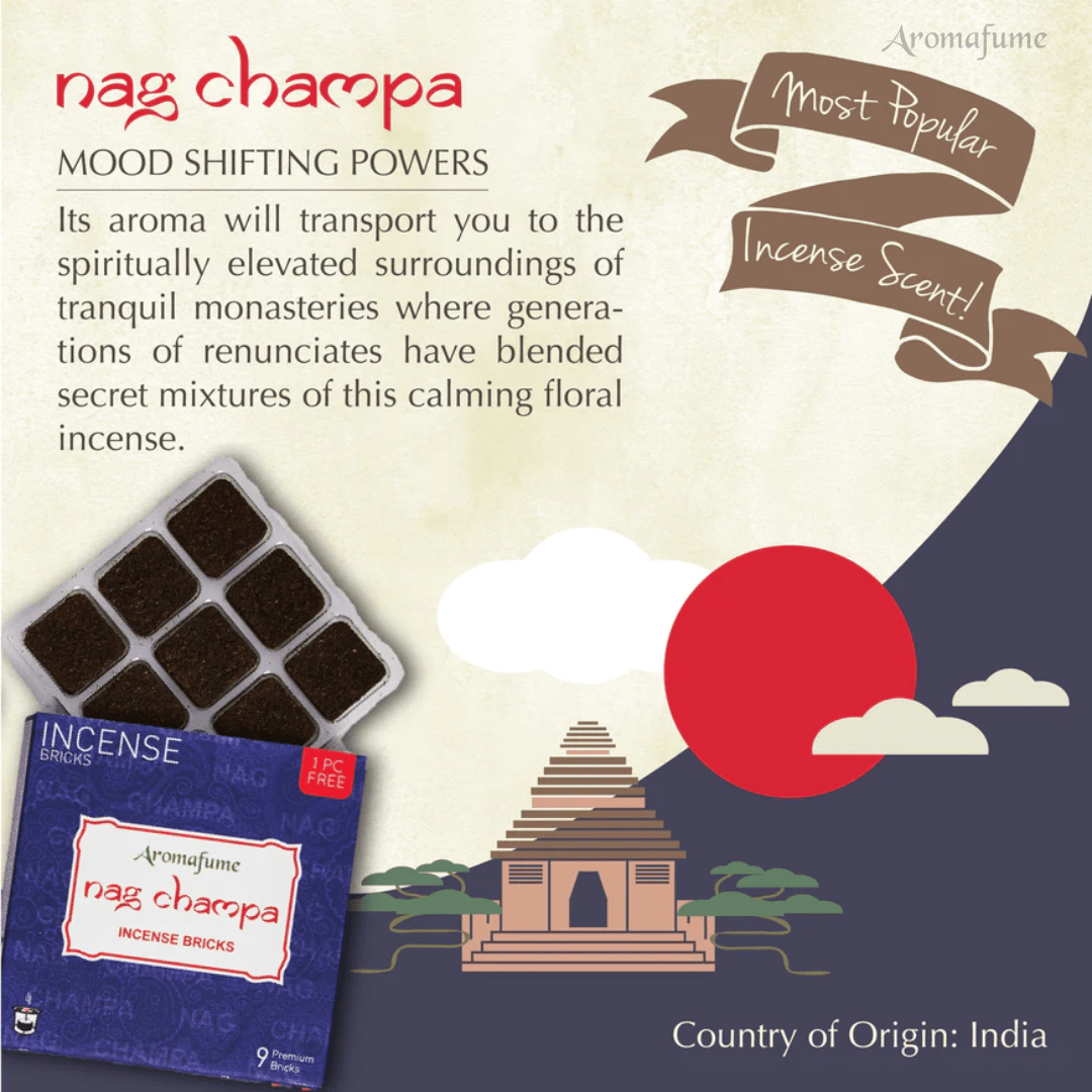 Nag Champa Smokeless Incense Bricks