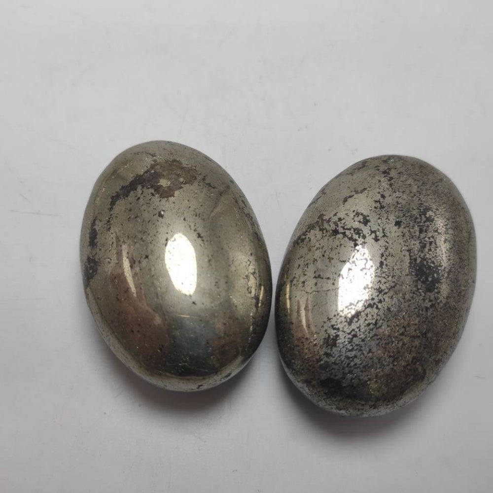 Polished Pyrite Palm Stone