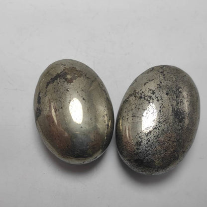 Polished Pyrite Palm Stone