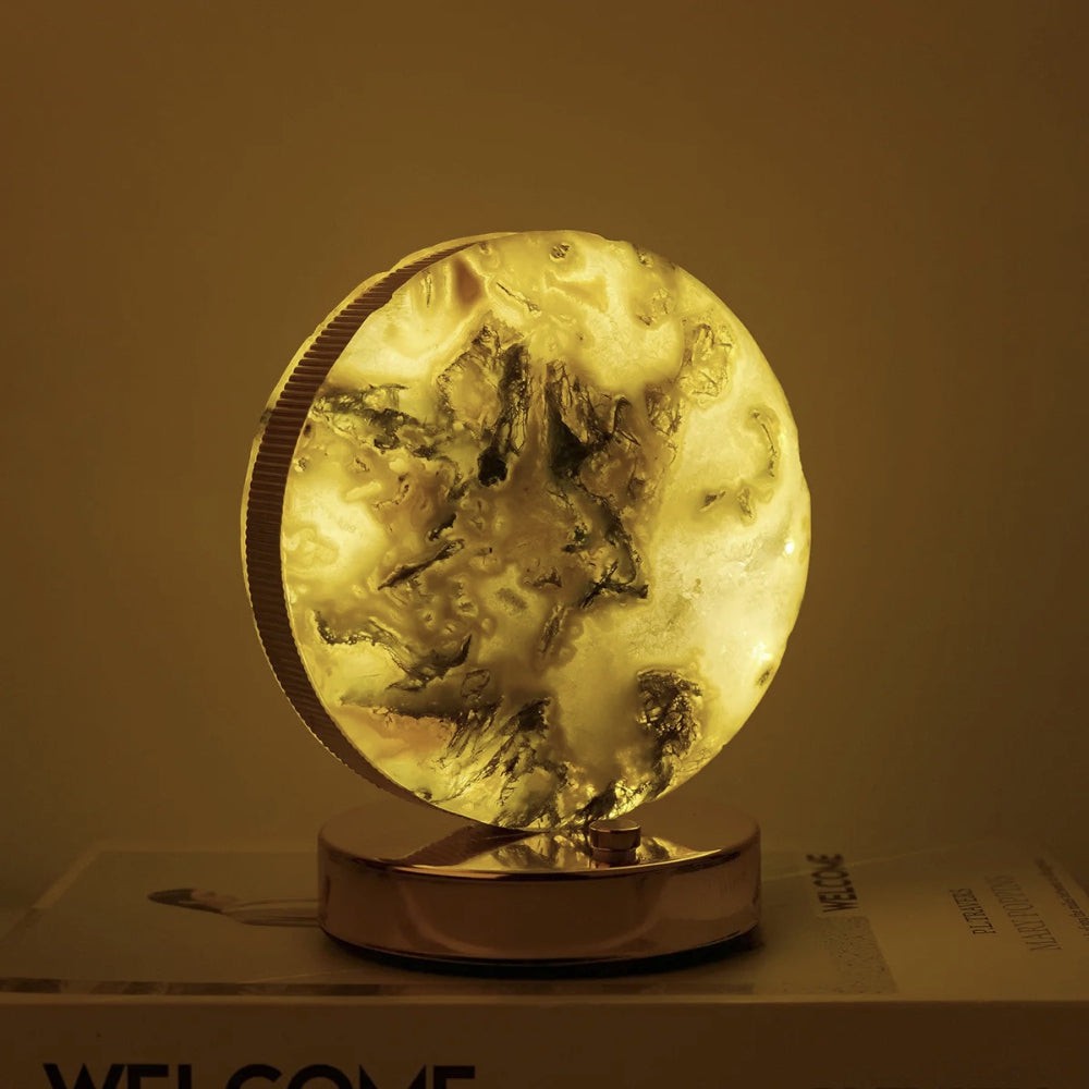 Elegant Round Crystal Nightlight Lamp