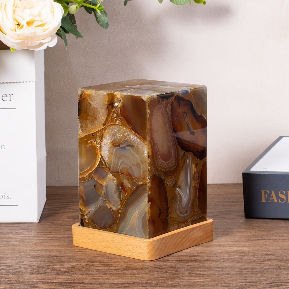 Luxury Agate Crystal Lamp